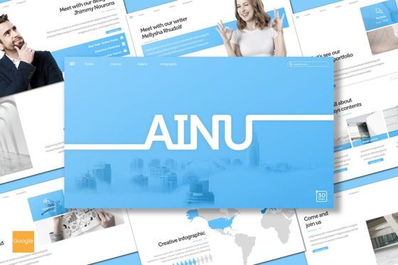 Ainu - Google Slides Template, Google Slides Theme, 09280, Business — PoweredTemplate.com