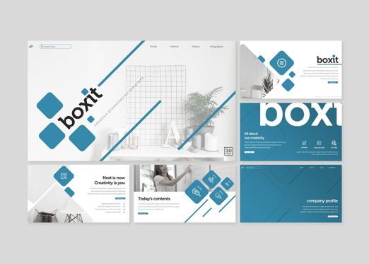 Boxit - PowerPoint Template, Diapositive 2, 09285, Business — PoweredTemplate.com