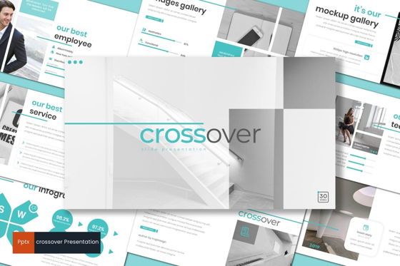 Crossover - PowerPoint Template, Modello PowerPoint, 09286, Lavoro — PoweredTemplate.com