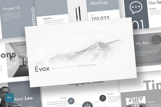 Evox - Keynote Template, 苹果主题演讲模板, 09302, 商业 — PoweredTemplate.com