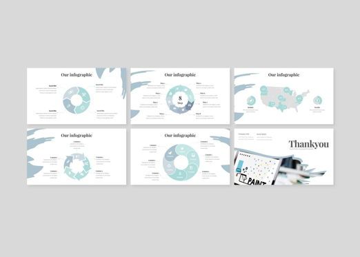 Hebrush - Powerpoint Template, スライド 5, 09305, ビジネス — PoweredTemplate.com