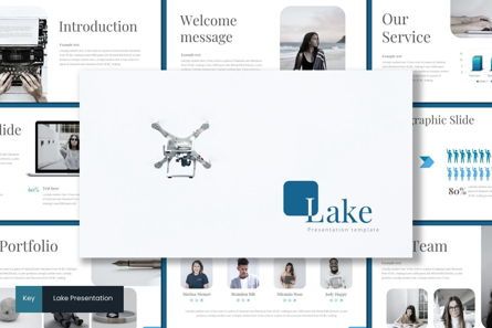 Lake - Keynote Template, 09307, Business — PoweredTemplate.com