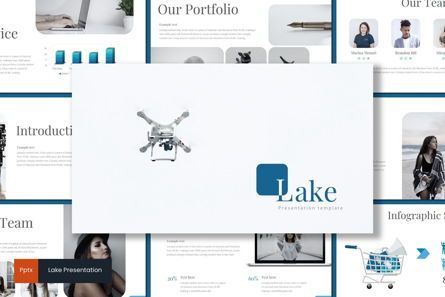 Lake - PowerPoint Template, Modele PowerPoint, 09313, Business — PoweredTemplate.com