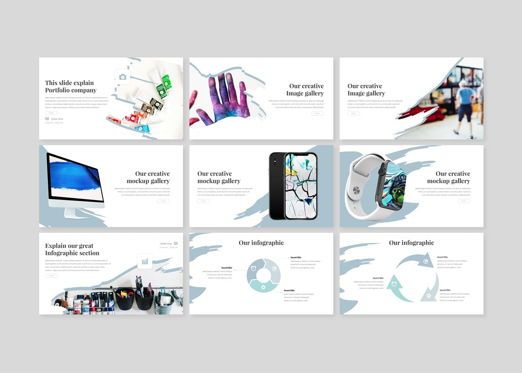 Hebrush - Google Slides Template, Diapositiva 4, 09315, Negocios — PoweredTemplate.com