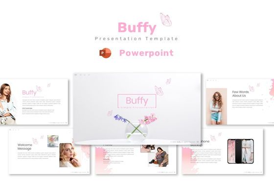 Buffy - Powerpoint Template, Modello PowerPoint, 09321, Lavoro — PoweredTemplate.com