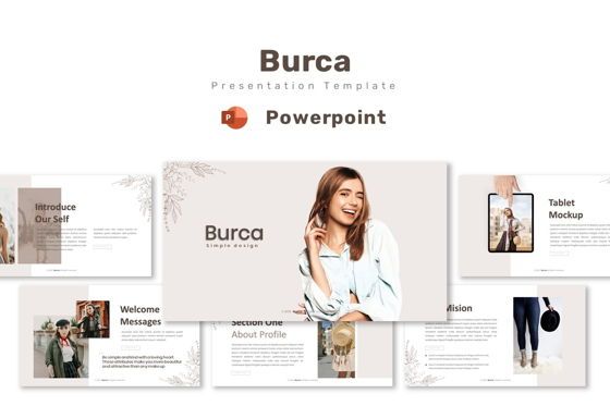 Burca - Powerpoint Template, PowerPoint-sjabloon, 09322, Bedrijf — PoweredTemplate.com