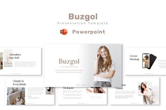 Buzgol - Powerpoint Template, PowerPoint Template, 09323, Business — PoweredTemplate.com