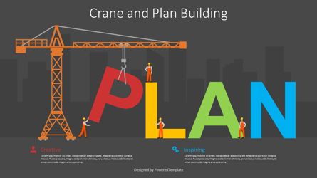 Crane and Plan Building Free Presentation Slide, Slide 2, 09338, Business Concepts — PoweredTemplate.com