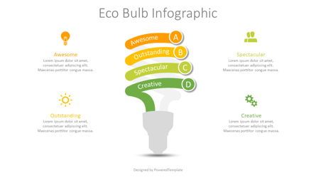 Eco Bulb Infographic, 09342, Business Concepts — PoweredTemplate.com