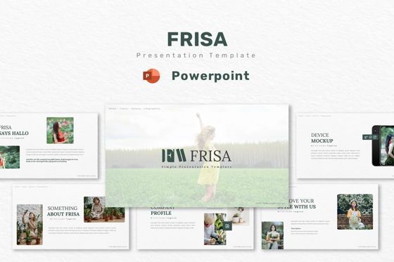 Frissa - Powerpoint Template, PowerPoint-sjabloon, 09348, Bedrijf — PoweredTemplate.com