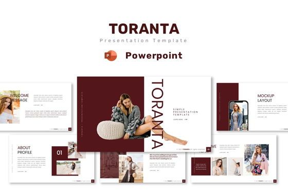 Torantta - Powerpoint Template, PowerPoint-sjabloon, 09351, Bedrijf — PoweredTemplate.com