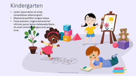 Kindergarten Cover Slide, Free Google Slides Theme, 09375, Education & Training — PoweredTemplate.com