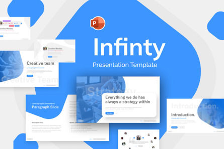 Infinity Start Up Presentation Powerpoint Template, 09388, 비즈니스 — PoweredTemplate.com