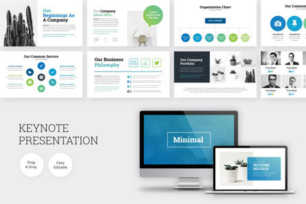 Business Infographic Keynote Presentation Template, 09395, Bedrijf — PoweredTemplate.com
