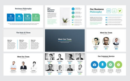 Business Infographic Keynote Presentation Template, Diapositiva 3, 09395, Negocios — PoweredTemplate.com