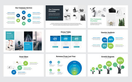 Business Infographic Keynote Presentation Template, Diapositiva 4, 09395, Negocios — PoweredTemplate.com