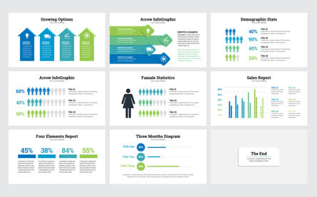 Business Infographic Keynote Presentation Template, Diapositiva 5, 09395, Negocios — PoweredTemplate.com