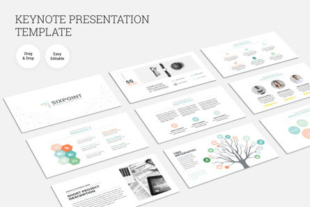 Modern Clean Keynote Presentation Template, Keynote-Vorlage, 09398, Business — PoweredTemplate.com