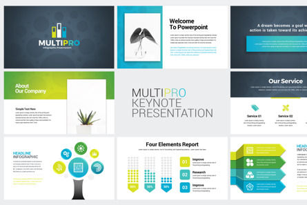 Business Infographic Keynote Presentation Template, Template Keynote, 09399, Bisnis — PoweredTemplate.com