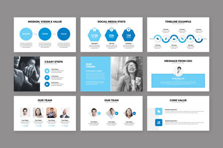 Decosta - Modern Minimal Creative Business Keynote Presentation Template, Diapositive 3, 09405, Business — PoweredTemplate.com