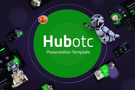 Hubotc Technology Poweroint Presentation Template, PowerPoint-sjabloon, 09416, Technologie en Wetenschap — PoweredTemplate.com