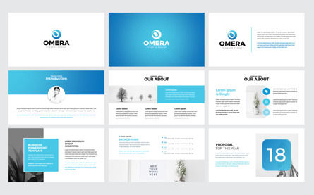 Omera - Modern Keynote Presentation Template, Slide 2, 09437, Business — PoweredTemplate.com