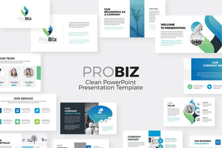 Probiz Business Keynote Presentation Template, Template Keynote, 09451, Bisnis — PoweredTemplate.com