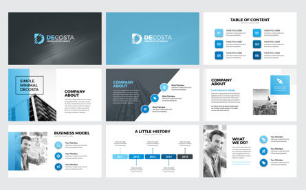 Decosta - Modern Minimal Creative Business PowerPoint Presentation Template, Slide 2, 09461, Business — PoweredTemplate.com