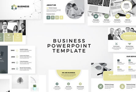 Business Idea PowerPoint Presentation Template, Plantilla de PowerPoint, 09465, Negocios — PoweredTemplate.com