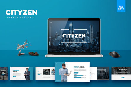 Cityzen - Keynote Template, Keynote-sjabloon, 09472, Bedrijf — PoweredTemplate.com