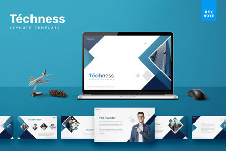 Techness - Keynote Template, Keynote Template, 09504, Business — PoweredTemplate.com
