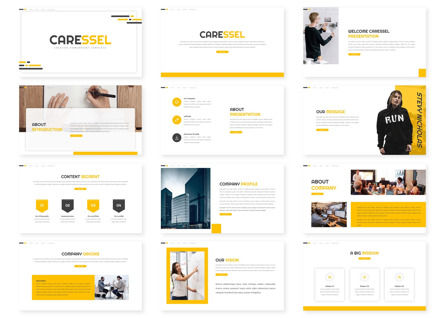 Caressel - Multipurpose Powerpoint, Slide 2, 09531, Business — PoweredTemplate.com