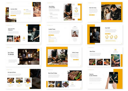Eateries - Business Powerpoint, Slide 3, 09542, Lavoro — PoweredTemplate.com