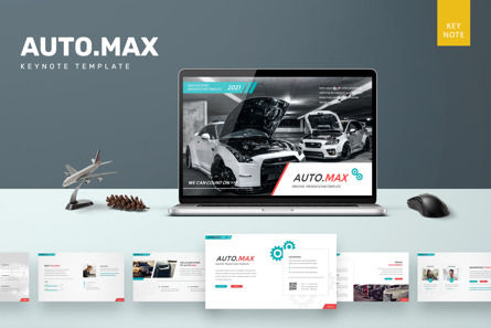 Auto Max - Business Keynote, Keynote-sjabloon, 09544, Bedrijf — PoweredTemplate.com