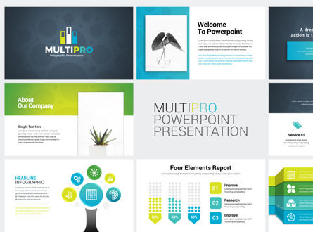 Creative Business Infographic Presentation PowerPoint Template 40 Multipurpose Slide, 09557, Business — PoweredTemplate.com
