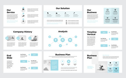 Clean Minimal Business PowerPoint Presentation Template, Slide 4, 09558, Business — PoweredTemplate.com