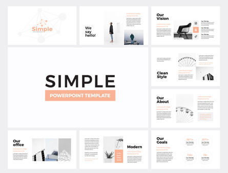 Simple Business PowerPoint Presentation Template, Templat PowerPoint, 09559, Bisnis — PoweredTemplate.com
