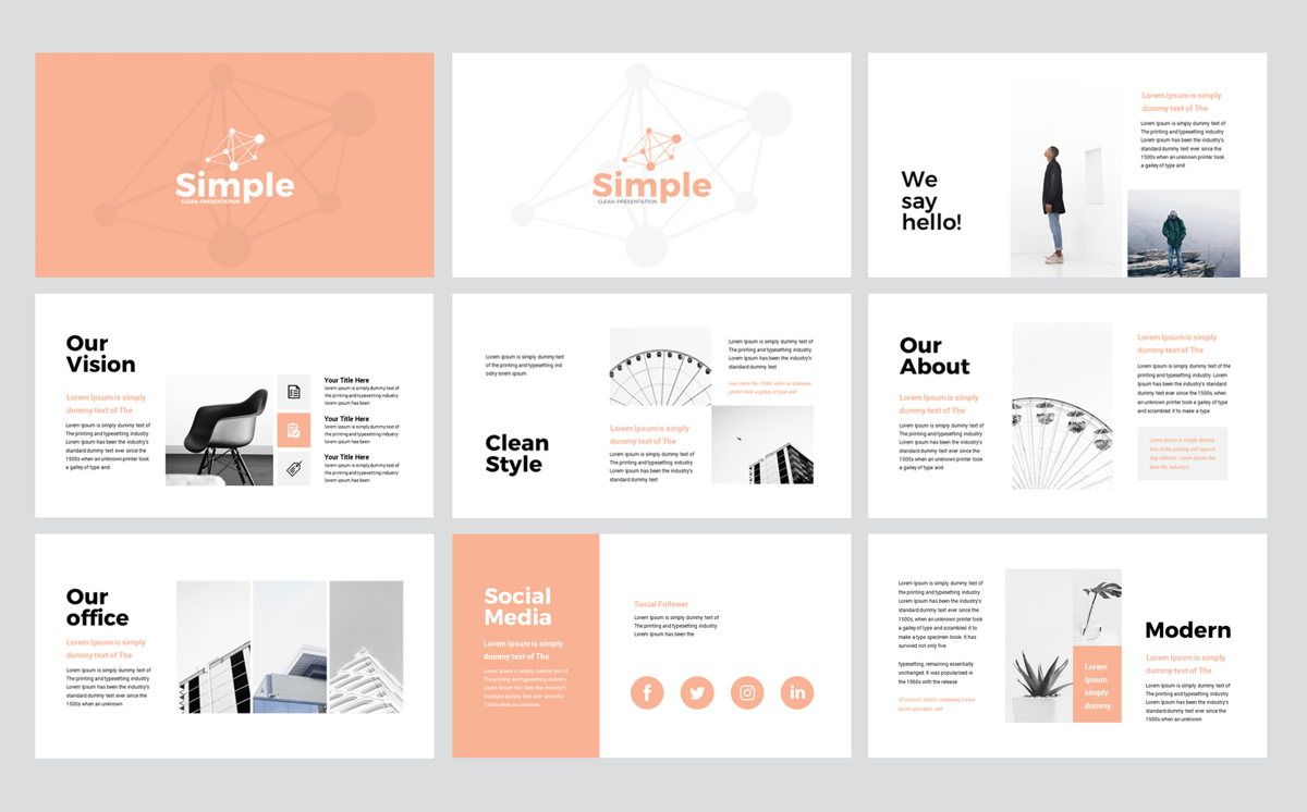 Simple Business PowerPoint Presentation Template | Presentation ...