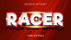 Text Effect Racer 3D Effect Creative Design, 00175,  — PoweredTemplate.com