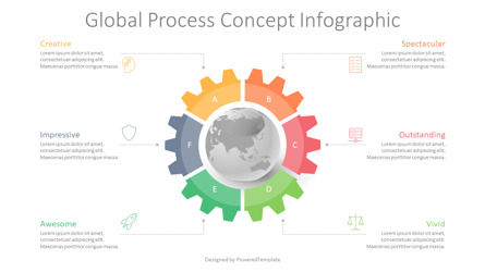 Global Process Concept Infographic, Slide 2, 09563, Infographics — PoweredTemplate.com