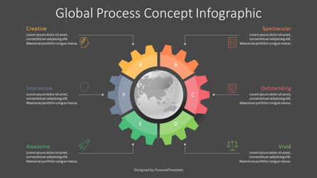 Global Process Concept Infographic, Slide 3, 09563, Infographics — PoweredTemplate.com