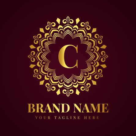 Gold Color Luxury Brand Logo Design Template, Logos, mdhelalakbar, 86366