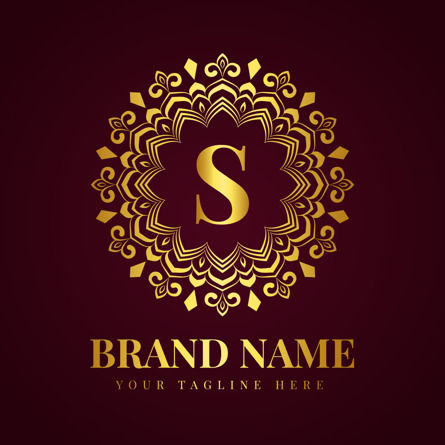 Gold Color Luxury Brand Logo Design Template, Logos, mdhelalakbar, 86366