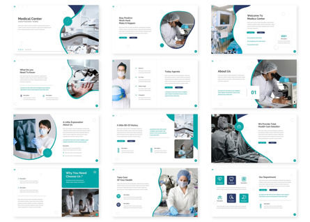 Medical Center - Business Powerpoint, スライド 2, 09585, ビジネス — PoweredTemplate.com