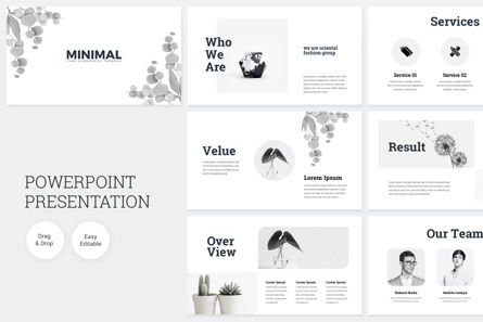 Minimal Clean Business PowerPoint Presentation Template, PowerPoint模板, 09591, 商业 — PoweredTemplate.com