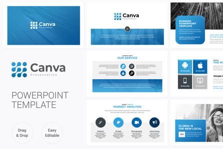 Canva Creative Multipurpose PowerPoint Presentation Template, PowerPoint Template, 09594, Business — PoweredTemplate.com