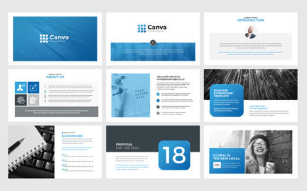 Canva Creative Multipurpose PowerPoint Presentation Template, Slide 2, 09594, Lavoro — PoweredTemplate.com