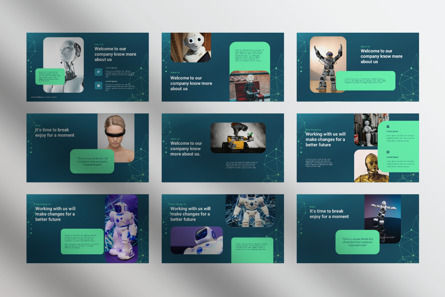 Elzanzo - Artificial Intelligence PresentationTemplate, Slide 2, 09600, Technology and Science — PoweredTemplate.com