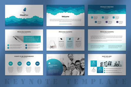 CloudPlan Business Keynote Presentation Template, Slide 2, 09611, Business — PoweredTemplate.com