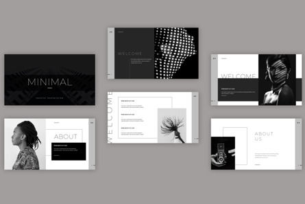 Minimal Black and White Presentation, Slide 2, 09615, Business — PoweredTemplate.com